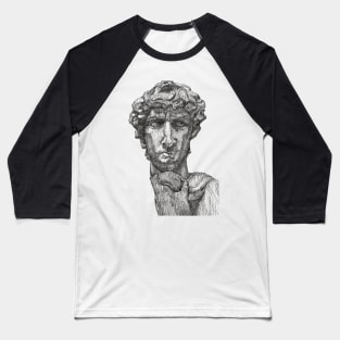 David - Statue of David Baseball T-Shirt